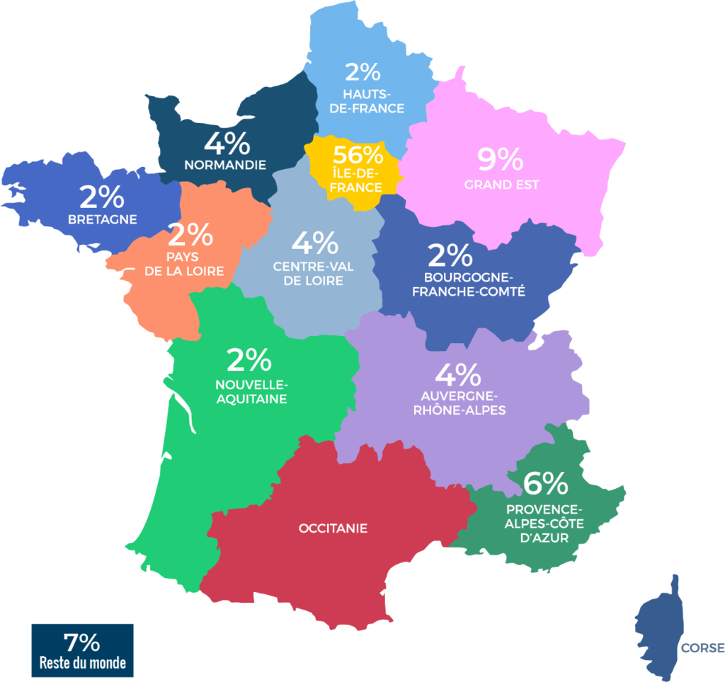 Carte 2026 des implantations par diplomes